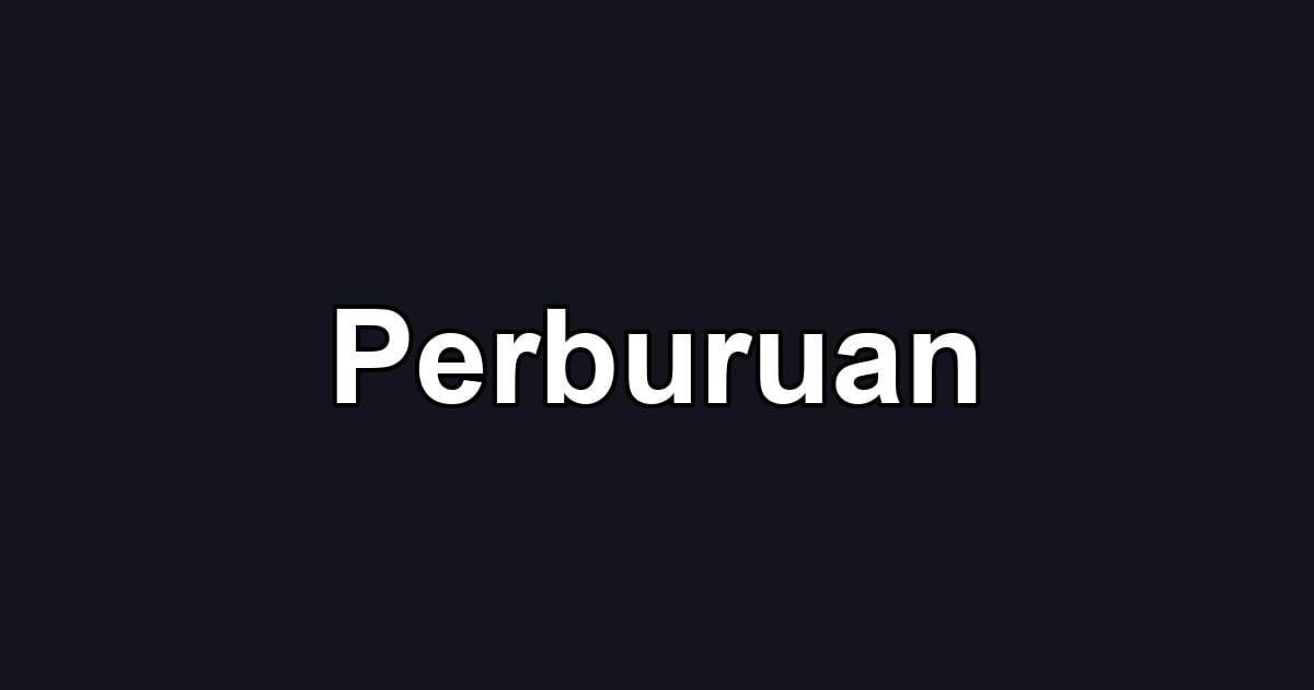 Perburuan