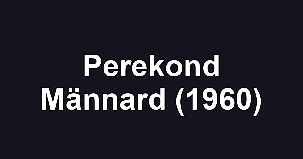 Perekond Männard (1960)