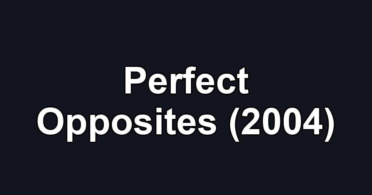 Perfect Opposites (2004)