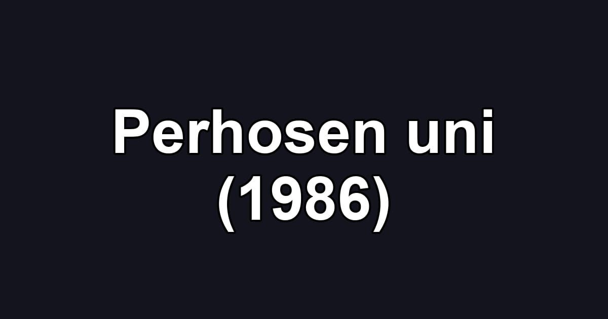 Perhosen uni (1986)
