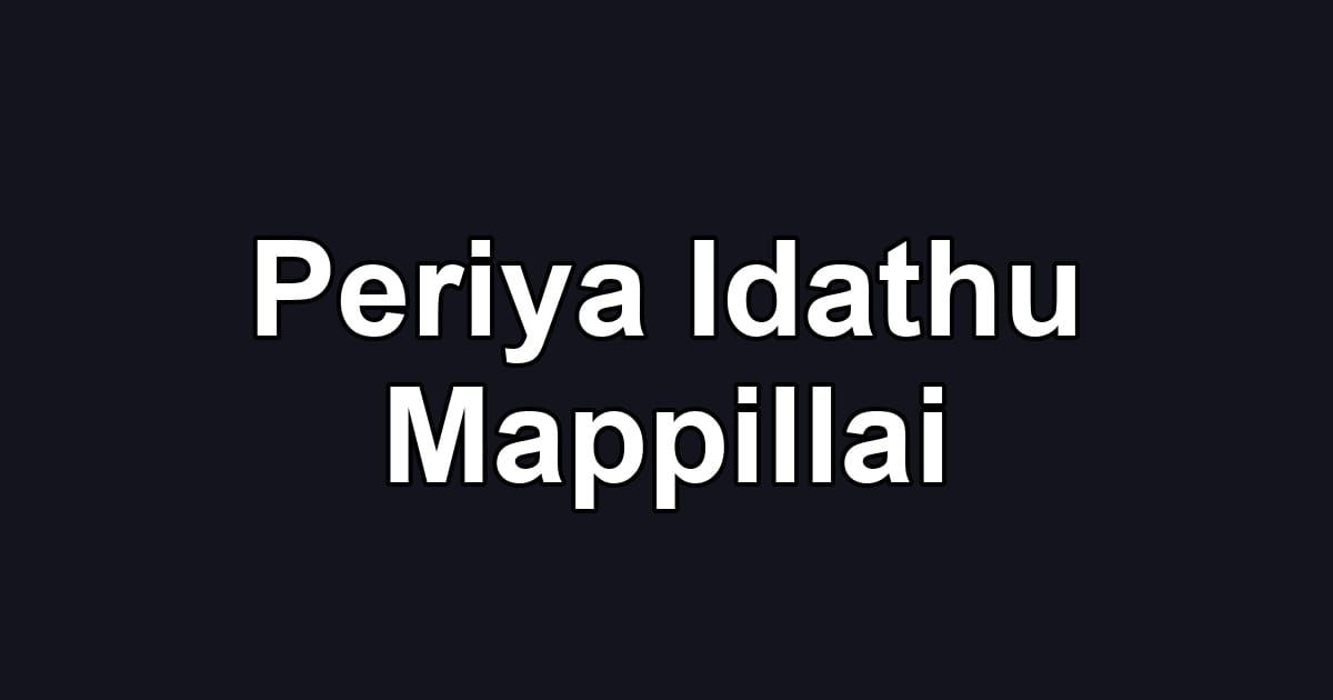 Periya Idathu Mappillai