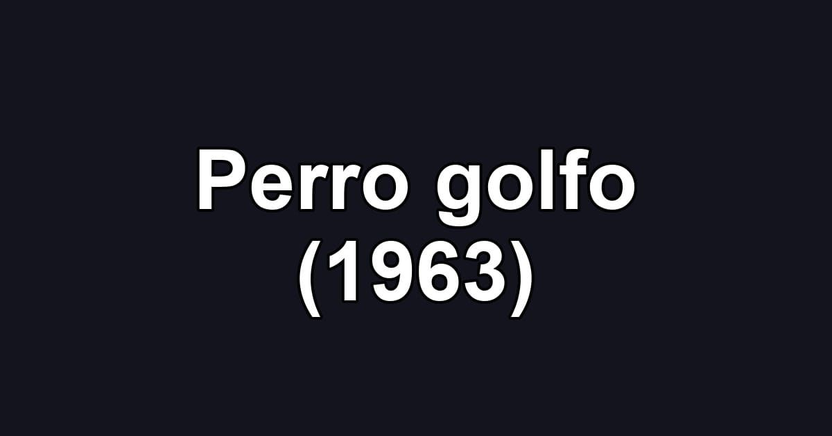 Perro golfo (1963)
