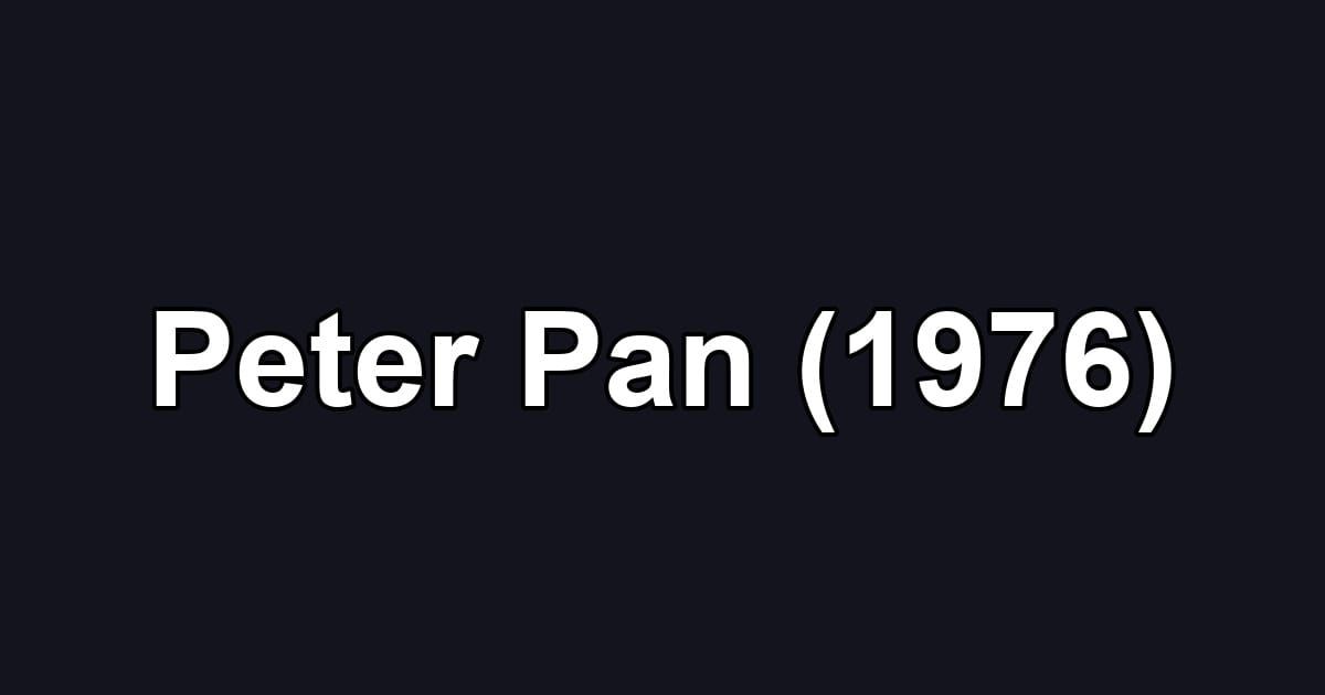 Peter Pan (1976)