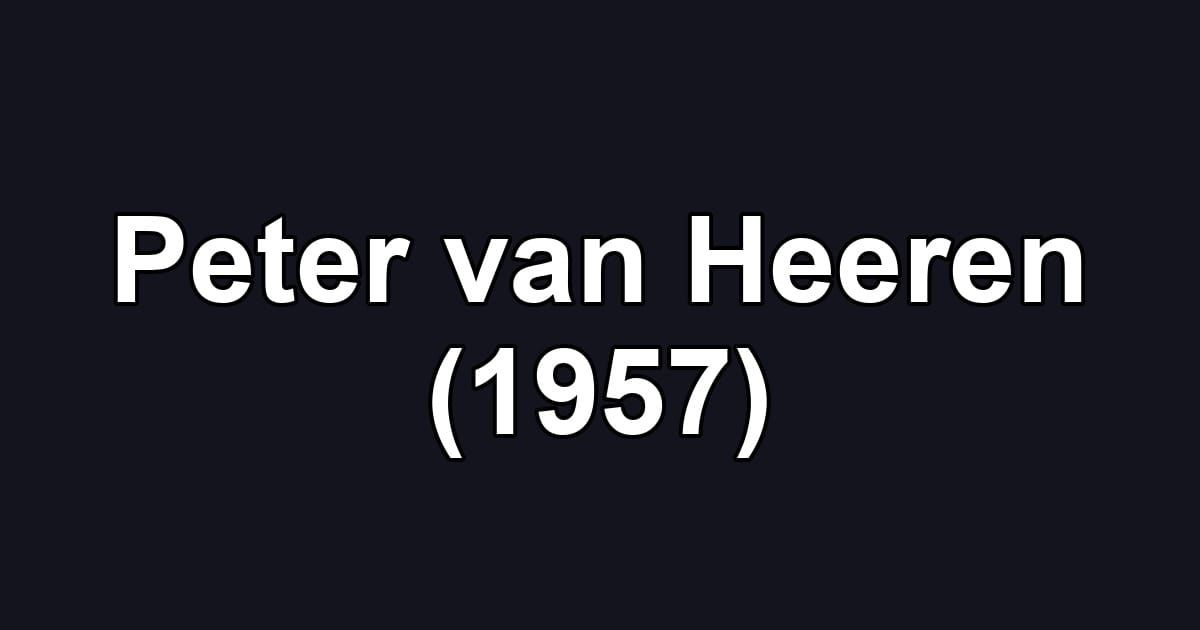 Peter van Heeren (1957)