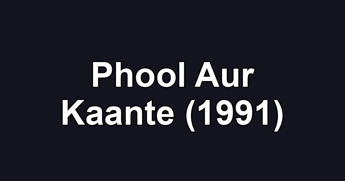 Phool Aur Kaante (1991)