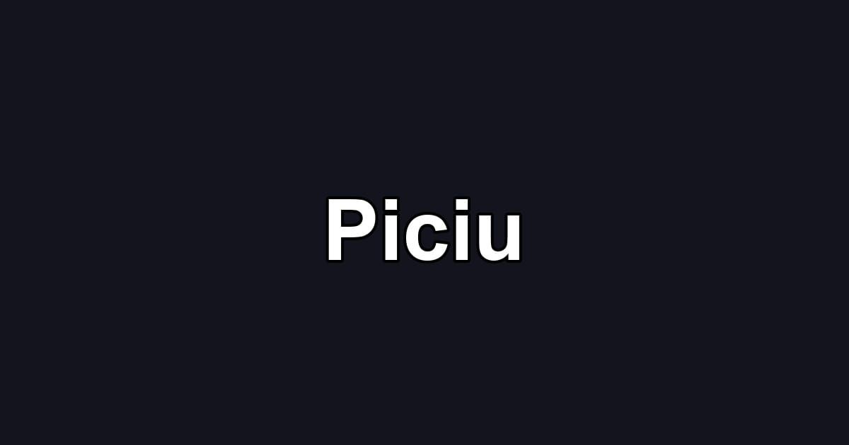 Piciu