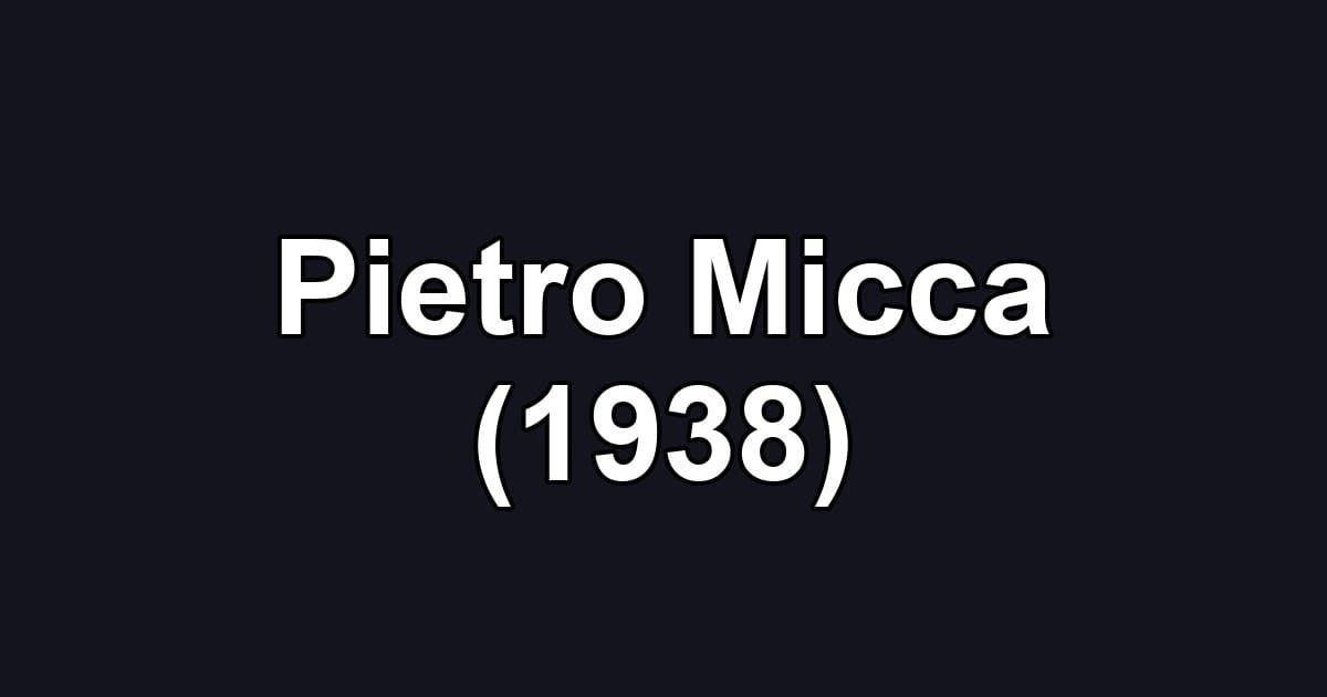 Pietro Micca (1938)