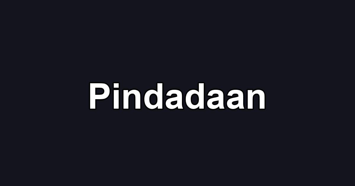 Pindadaan