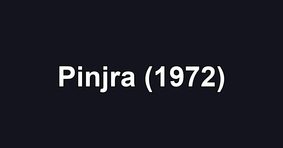Pinjra (1972)