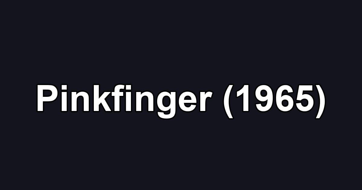 Pinkfinger (1965)