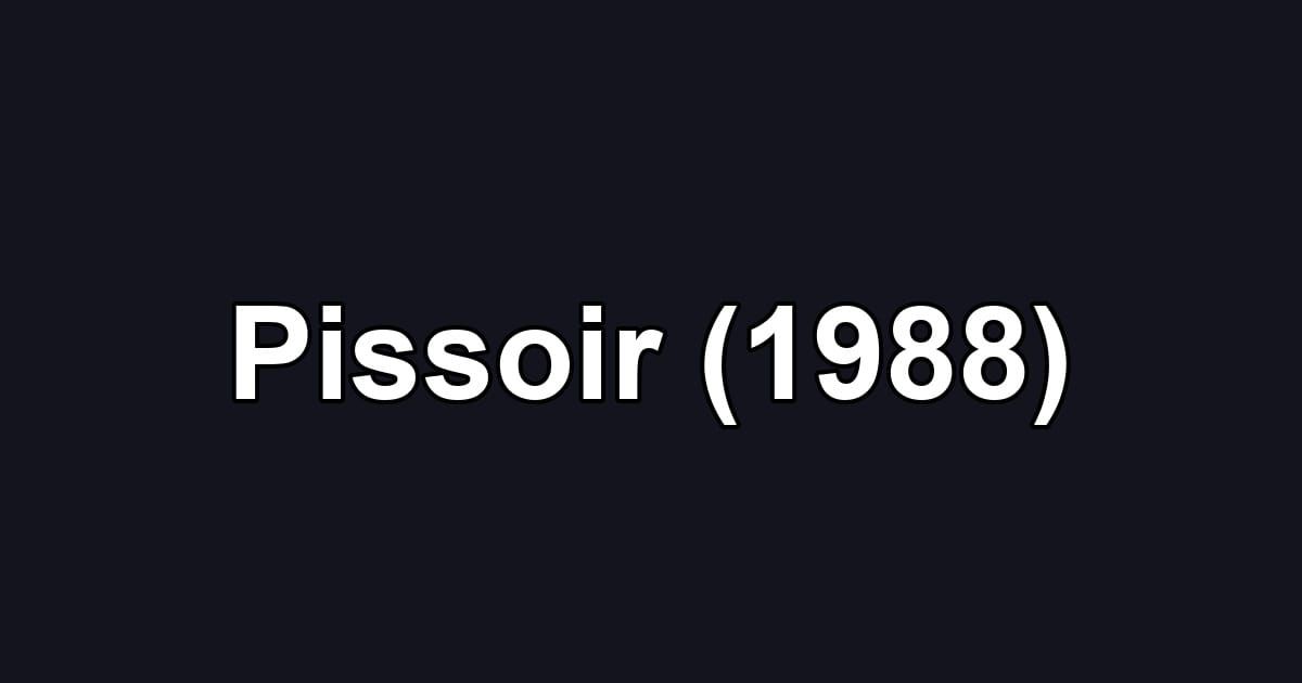 Pissoir (1988)
