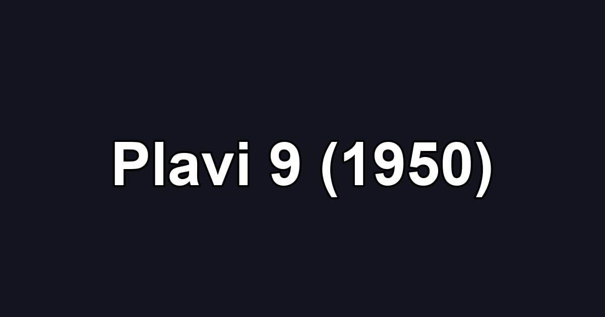 Plavi 9 (1950)