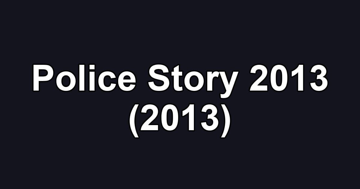 Police Story 2013 (2013)