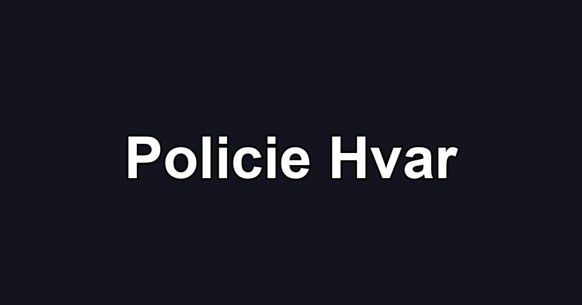 Policie Hvar