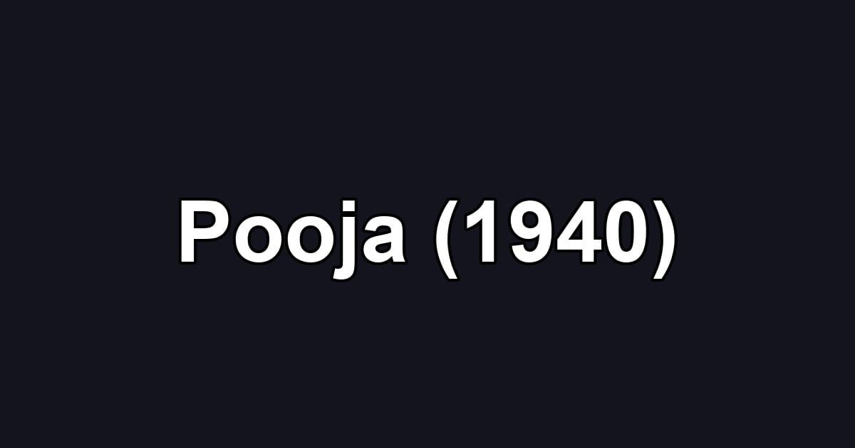 Pooja (1940)