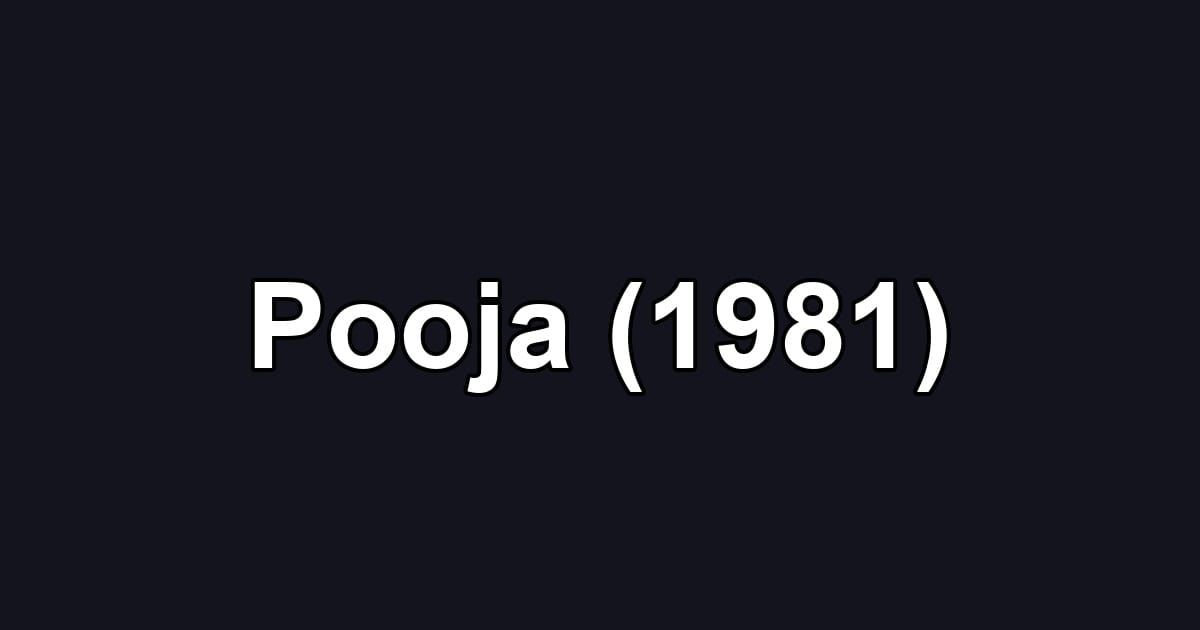 Pooja (1981)