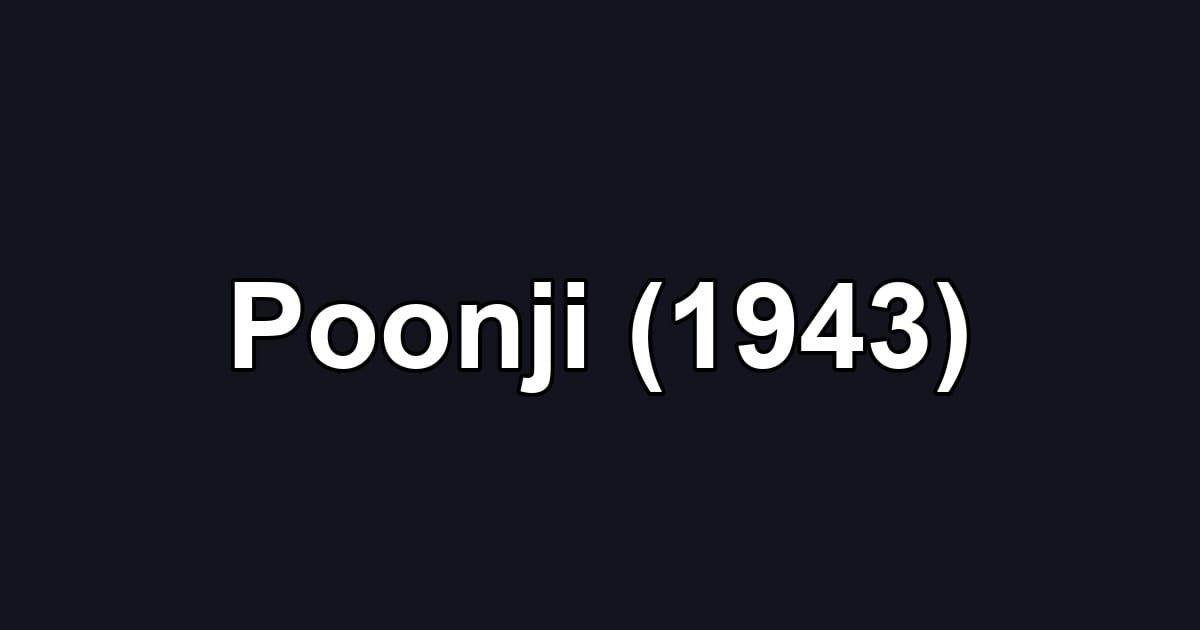 Poonji (1943)