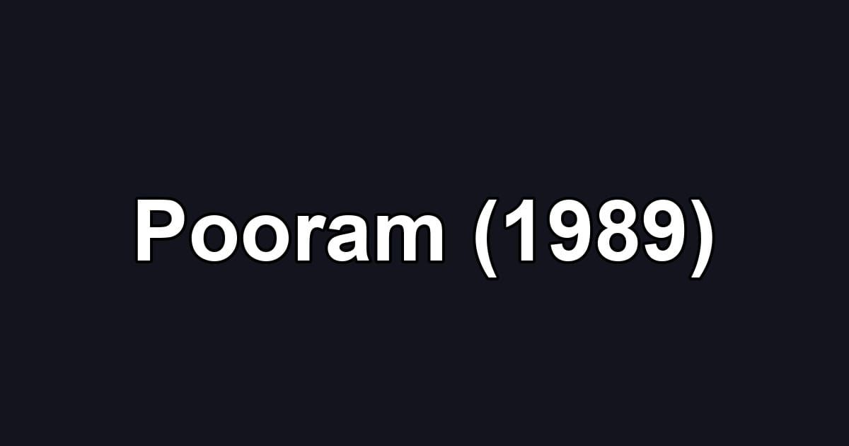 Pooram (1989)