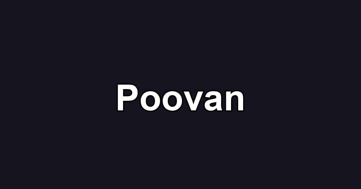 Poovan