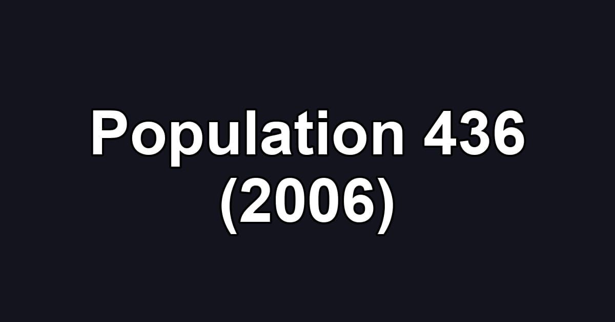 Population 436 (2006)