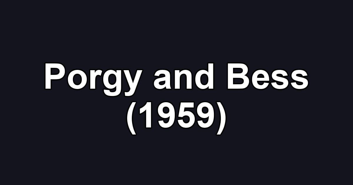 Porgy and Bess (1959)