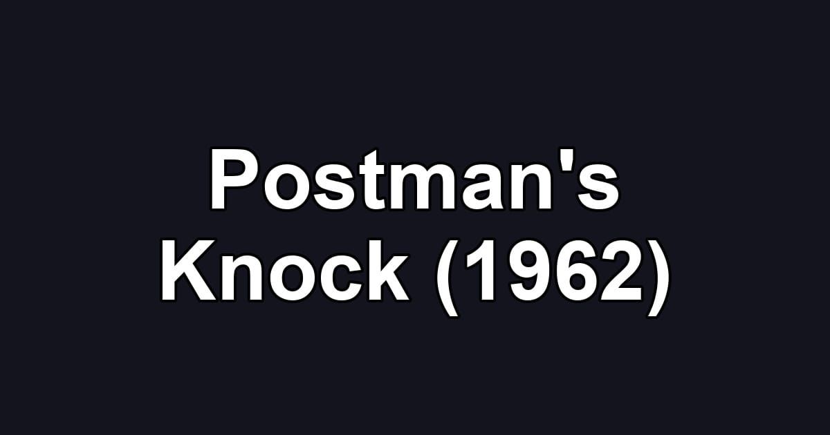 Postman's Knock (1962)