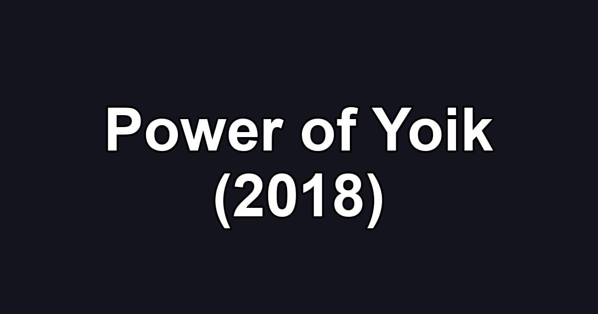 Power of Yoik (2018)