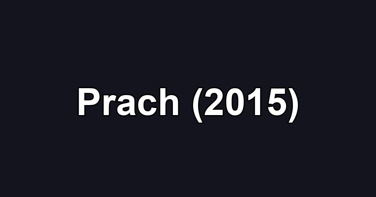 Prach (2015)