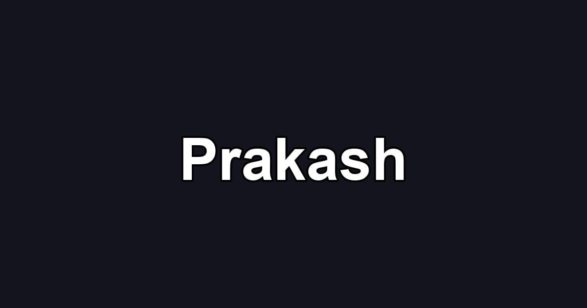 Prakash