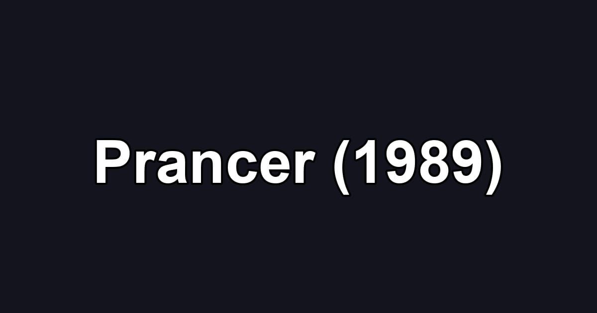 Prancer (1989)