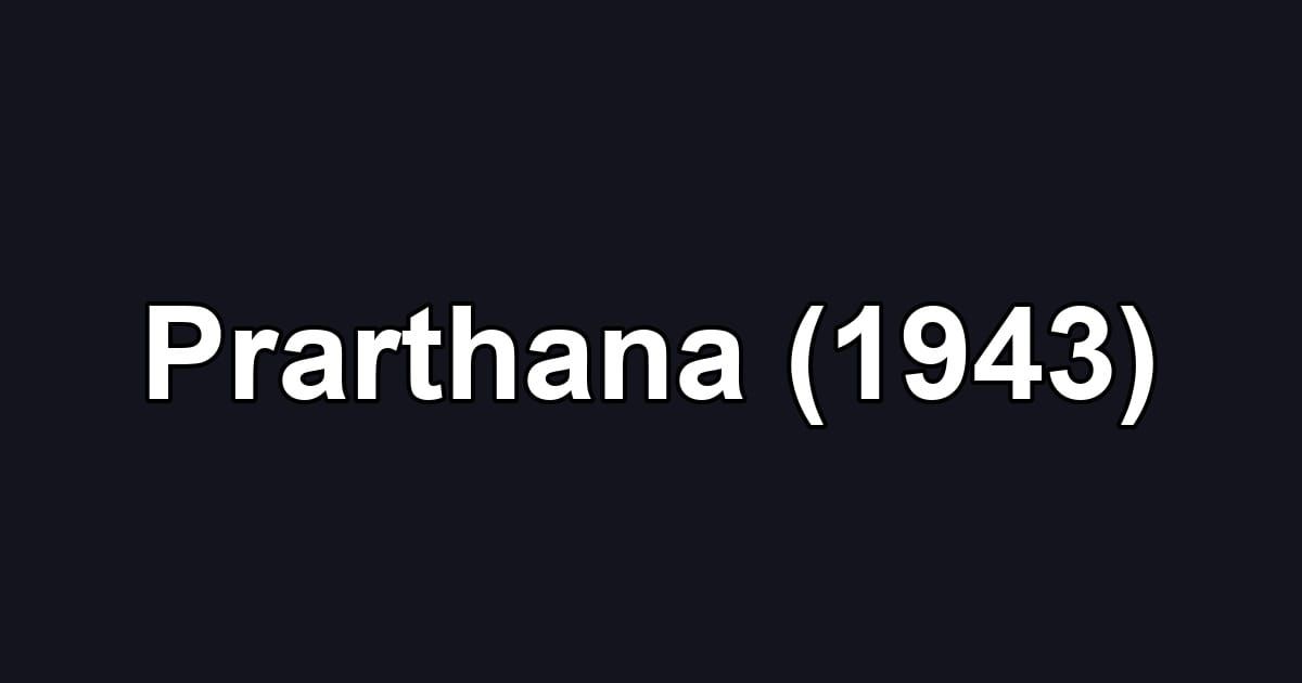 Prarthana (1943)