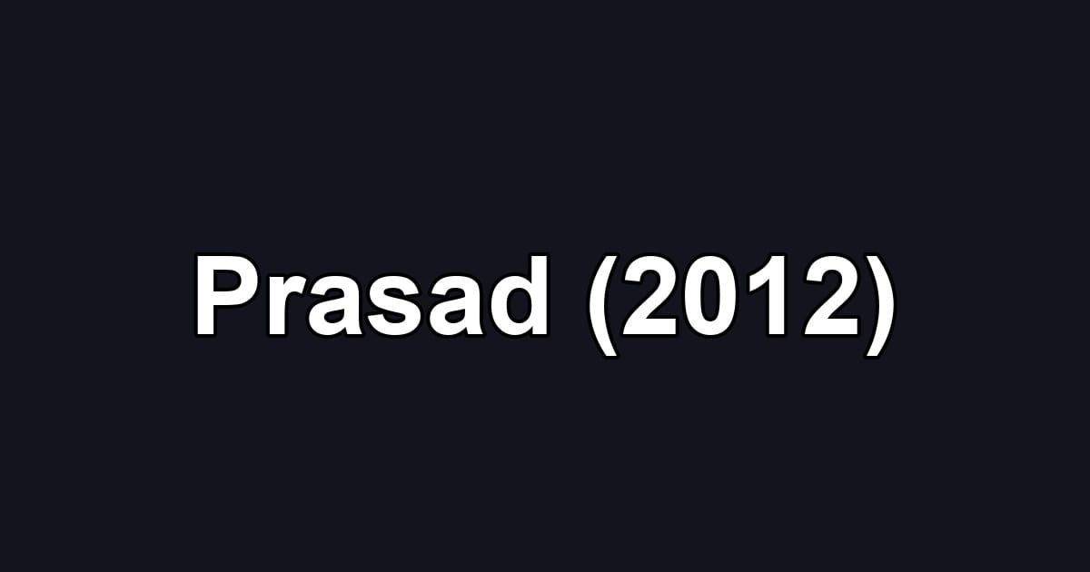 Prasad (2012)