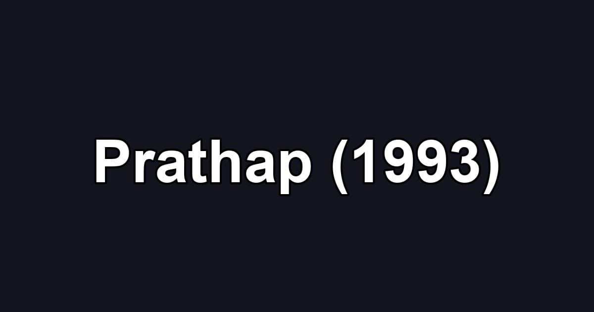 Prathap (1993)