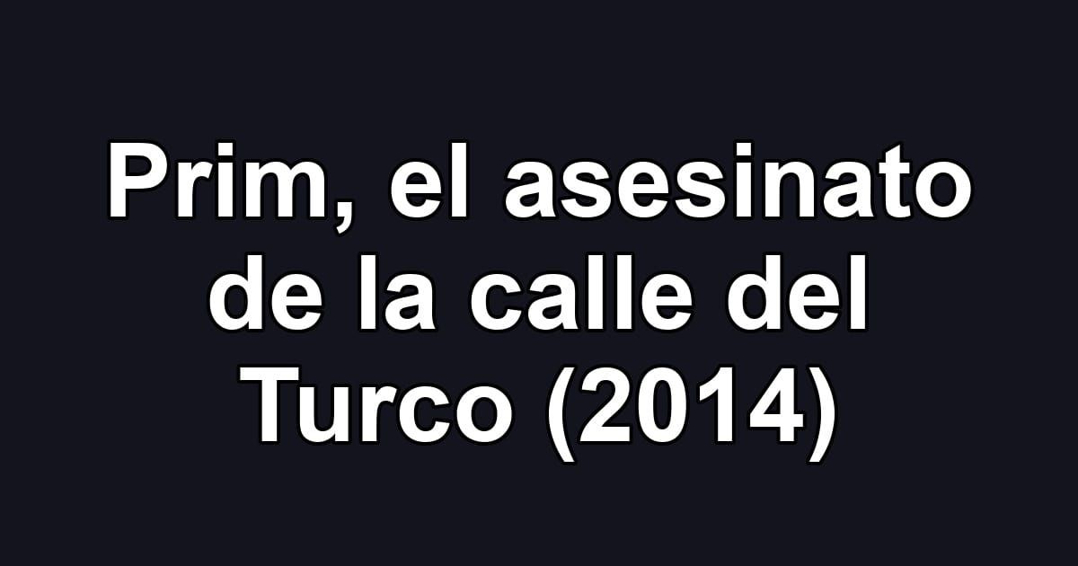 Prim, el asesinato de la calle del Turco (2014)