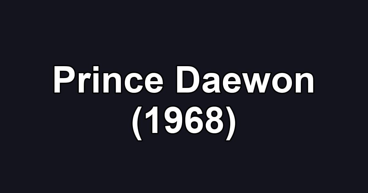 Prince Daewon (1968)