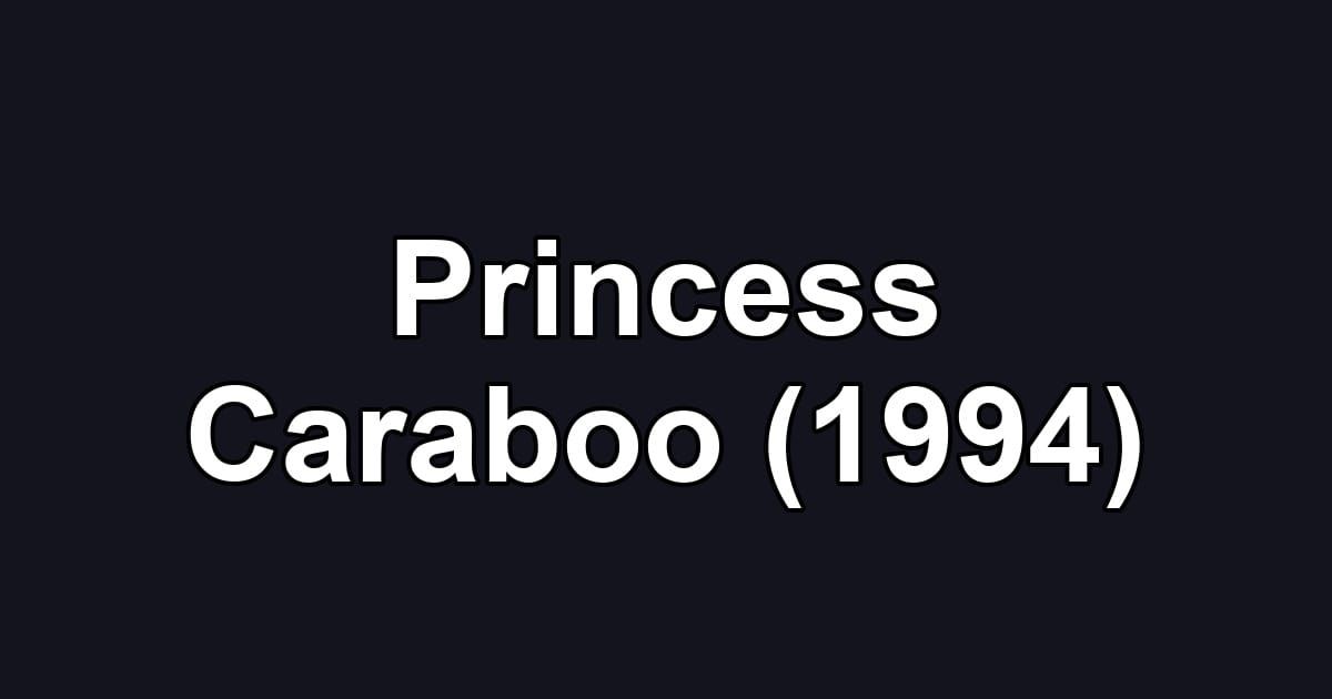 Princess Caraboo (1994)