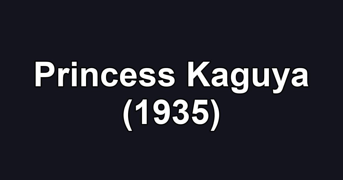 Princess Kaguya (1935)
