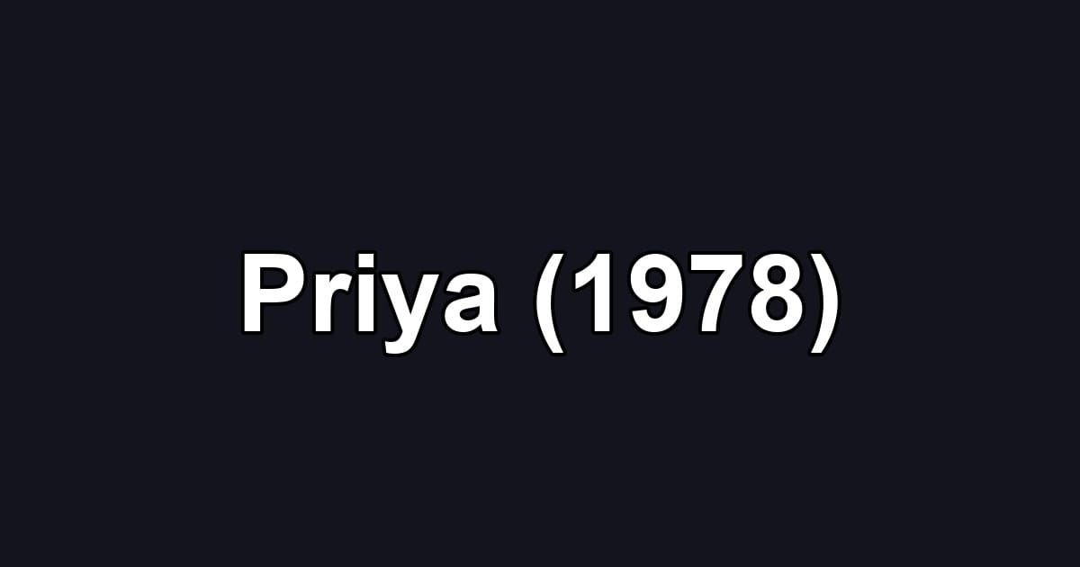 Priya (1978)