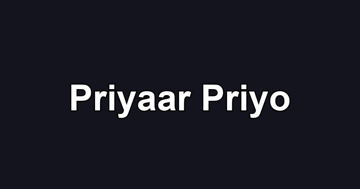 Priyaar Priyo