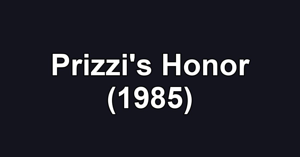 Prizzi's Honor (1985)