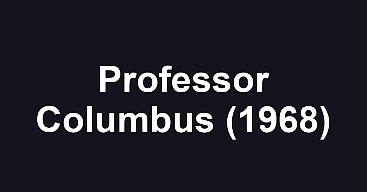 Professor Columbus (1968)