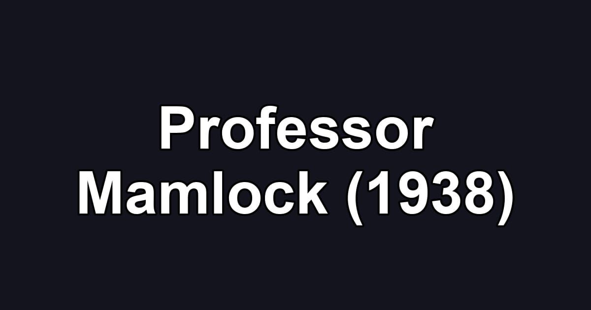 Professor Mamlock (1938)