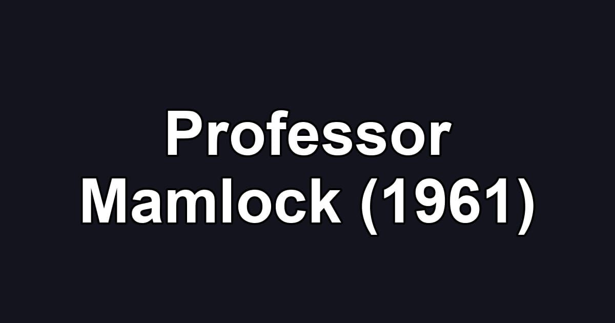 Professor Mamlock (1961)
