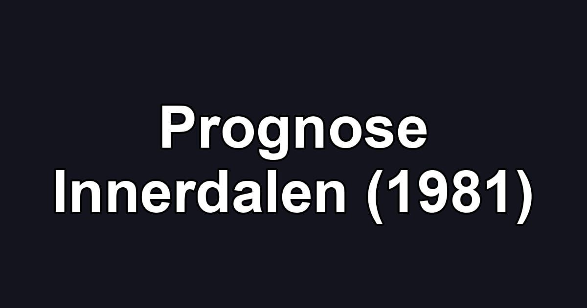 Prognose Innerdalen (1981)