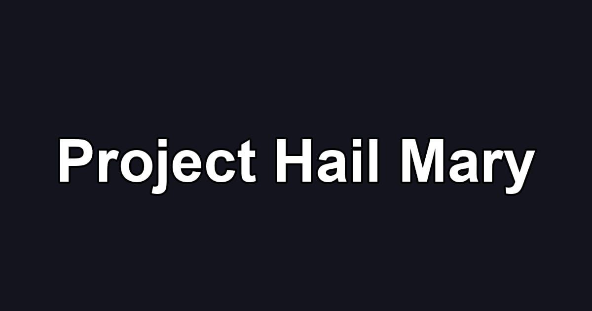 Project Hail Mary