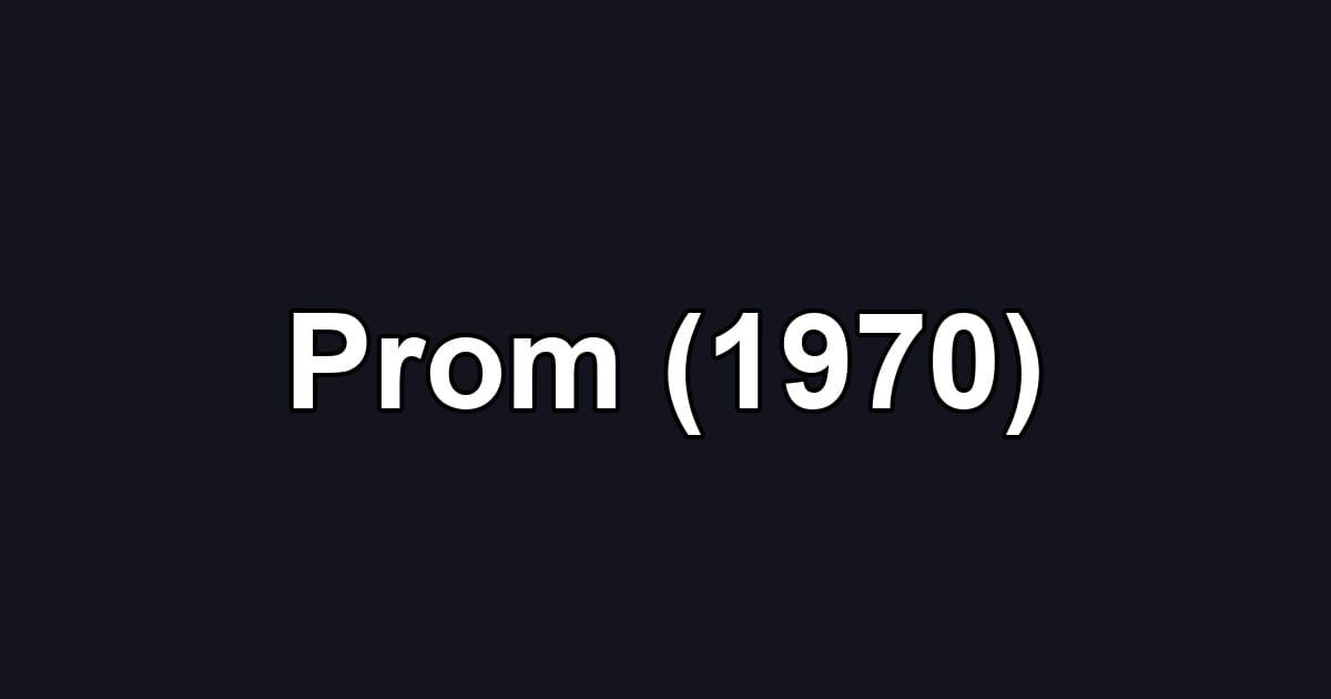 Prom (1970)