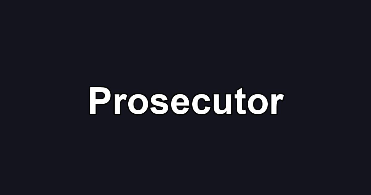 Prosecutor
