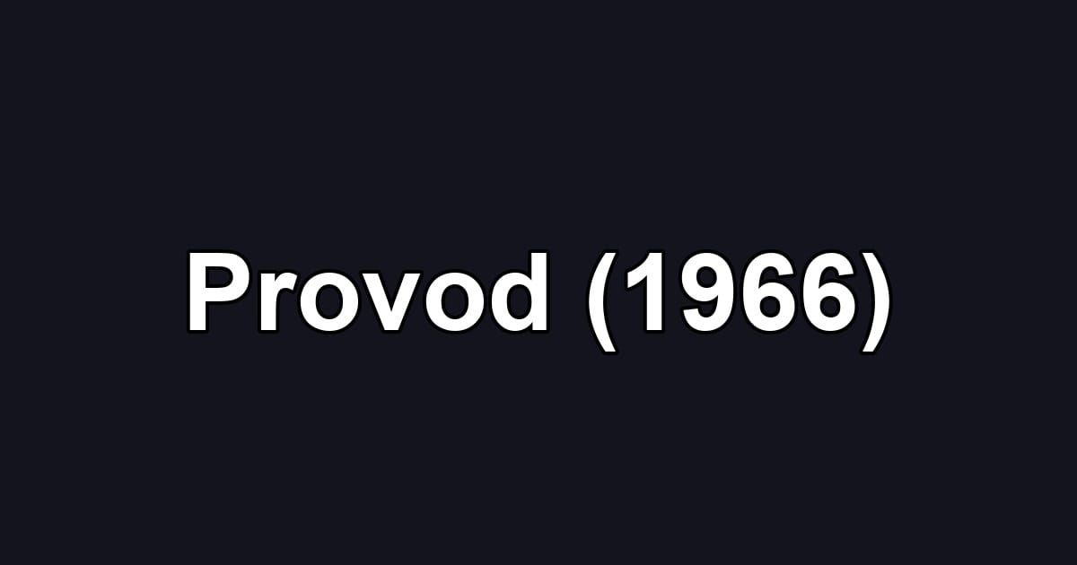 Provod (1966)