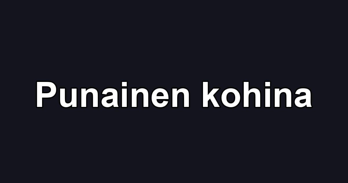 Punainen kohina