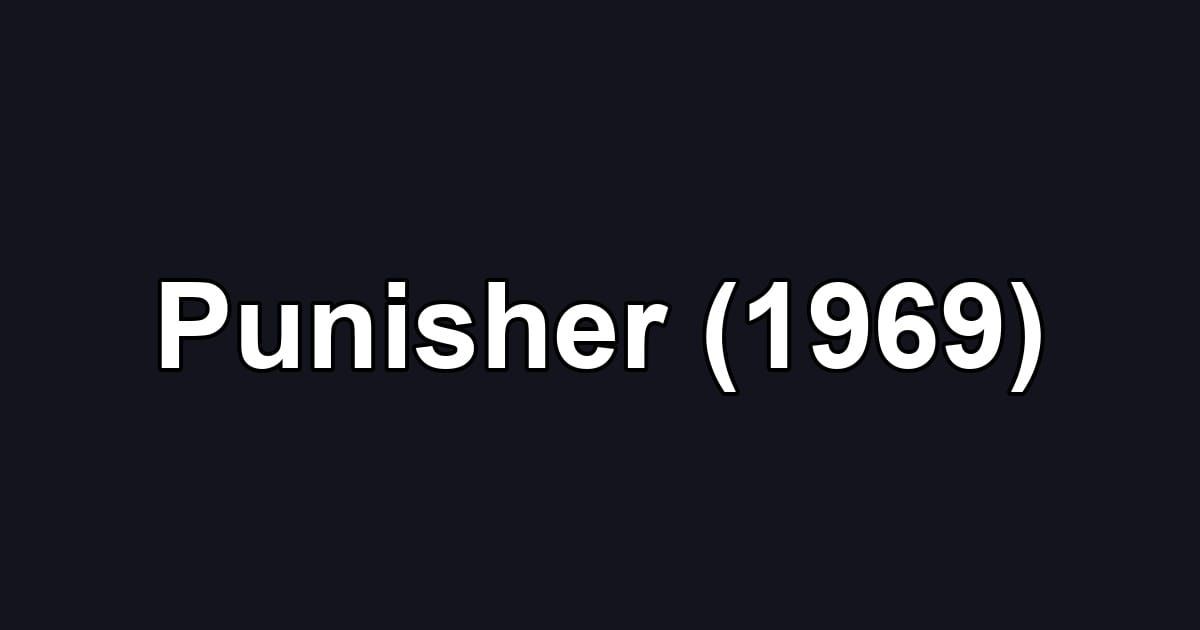 Punisher (1969)